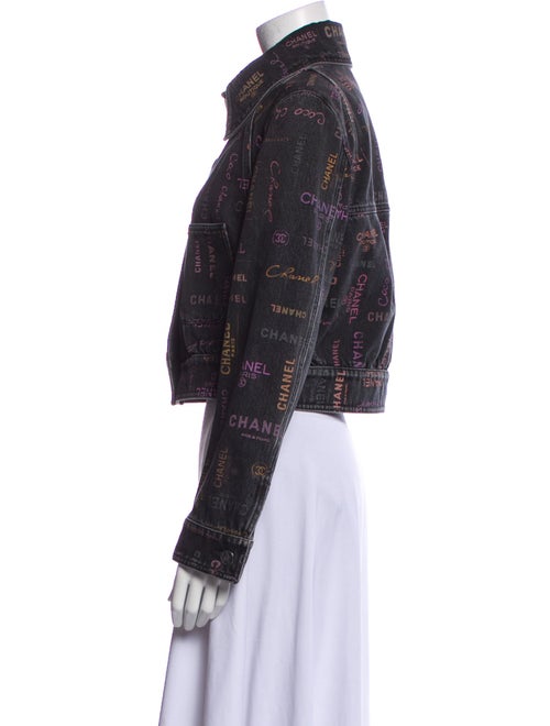 Chanel 2022 Plaid Print Denim Jacket