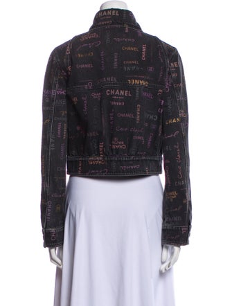 Chanel 2022 Plaid Print Denim Jacket