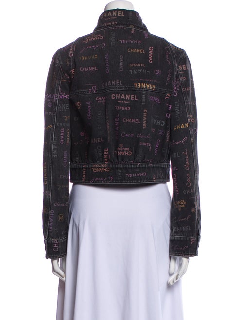 Chanel 2022 Plaid Print Denim Jacket