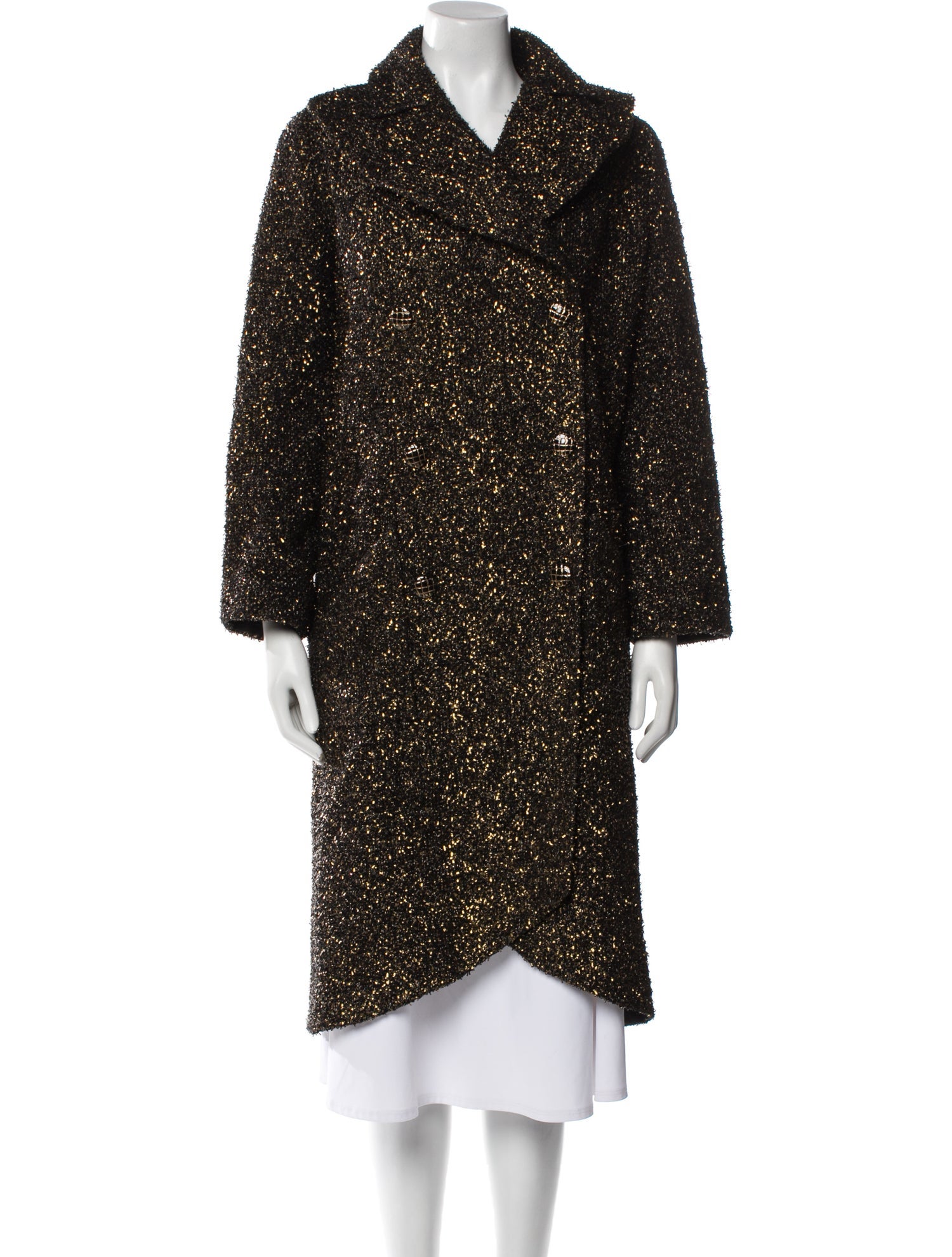 Chanel 2019 Paris-New York Faux Fur Coat