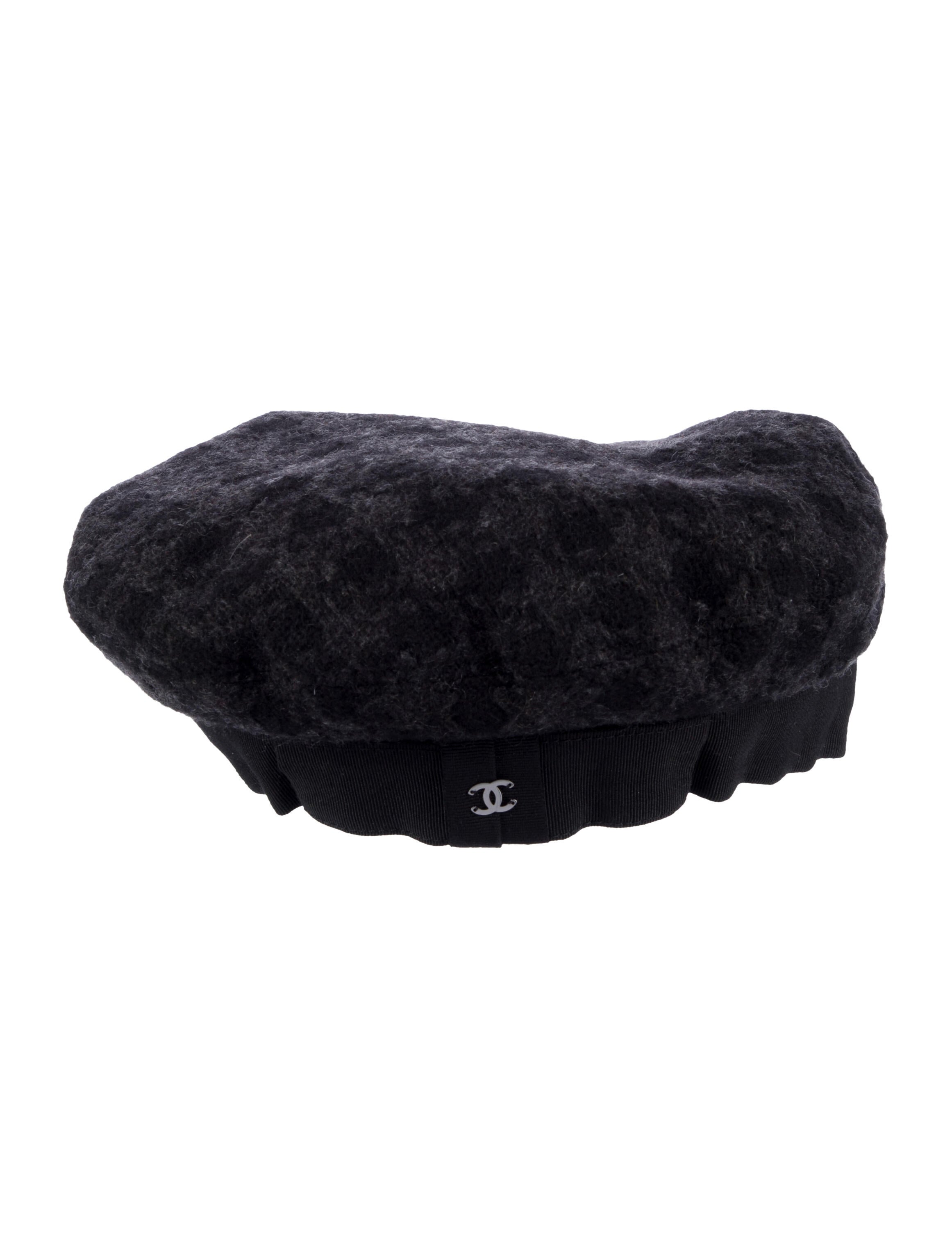 Chanel Cashmere Patterned Beret