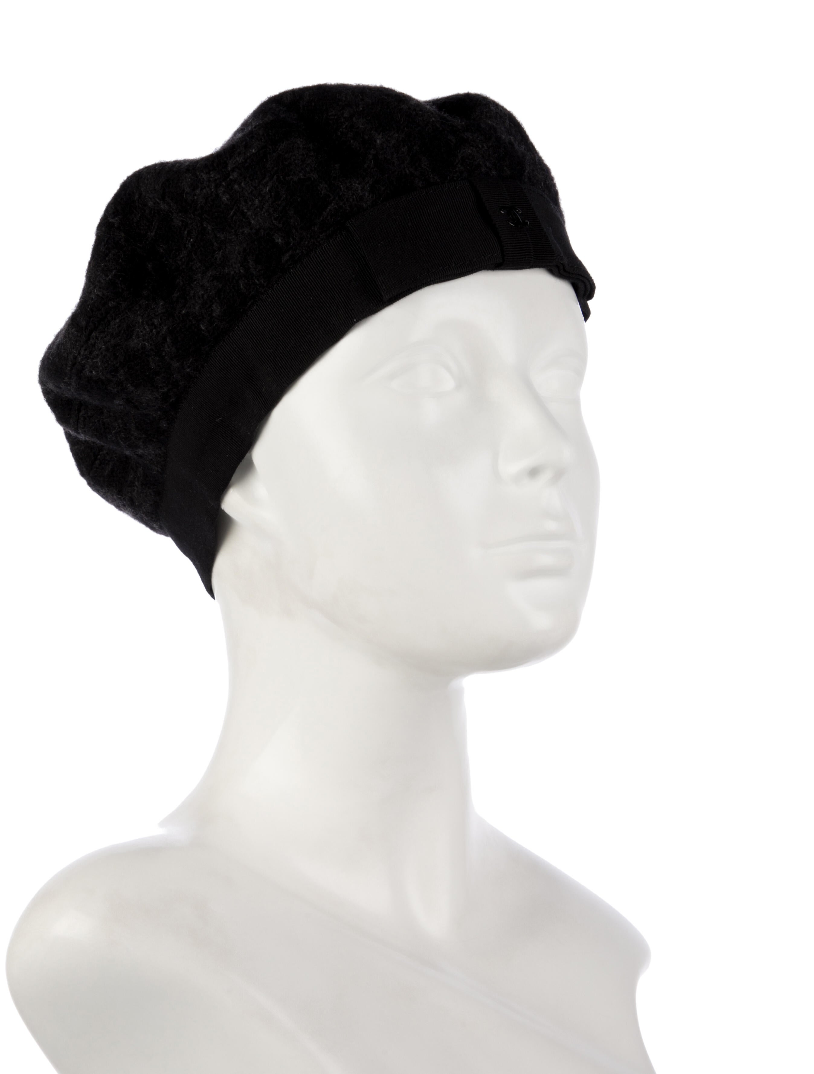 Chanel Cashmere Patterned Beret