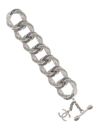 Chanel Strass CC Link Bracelet