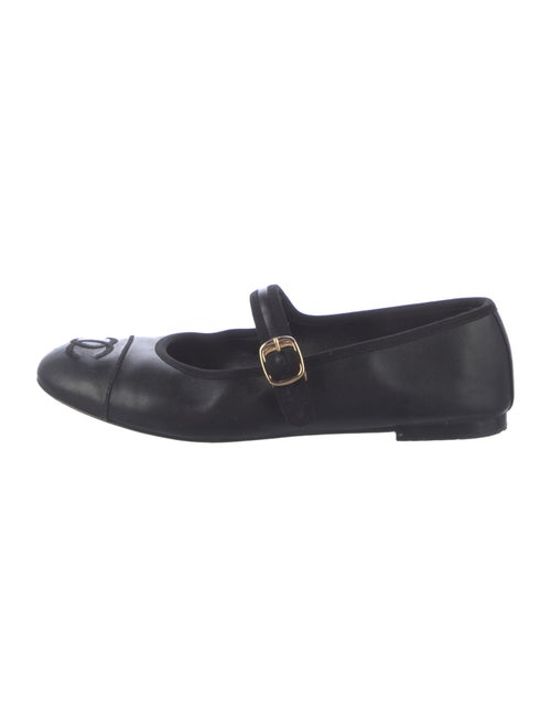 Chanel 2024 Interlocking CC Logo Mary Jane Flats