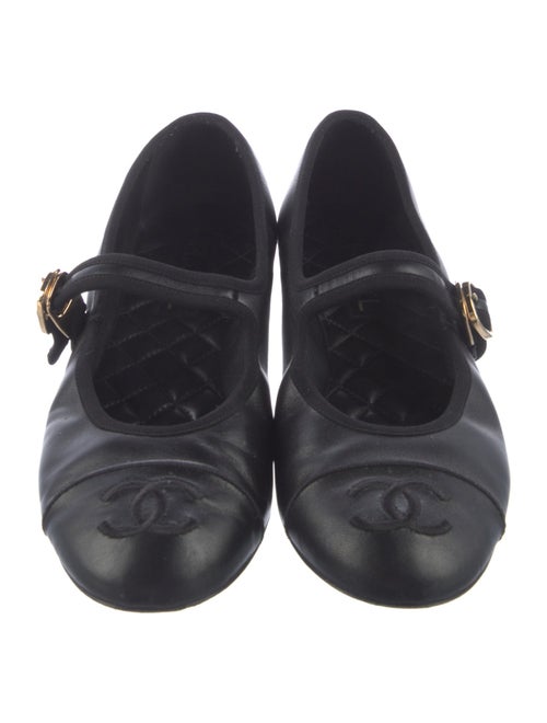 Chanel 2024 Interlocking CC Logo Mary Jane Flats