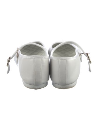 Chanel Interlocking CC Logo Leather Mary Jane Flats