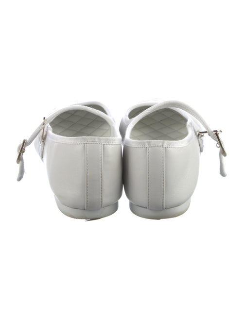 Chanel Interlocking CC Logo Leather Mary Jane Flats