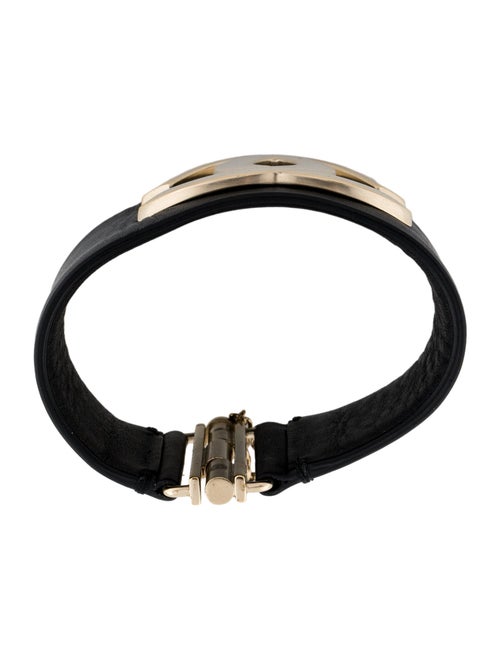 Chanel Leather CC Wrap Bracelet
