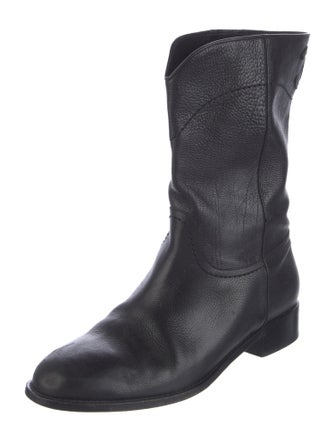 Chanel Leather Western Boots