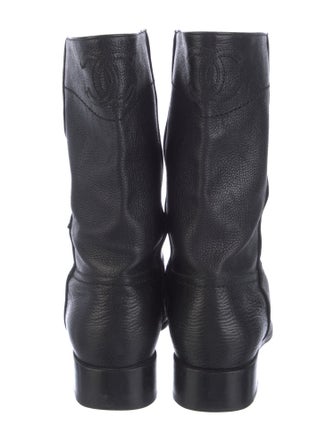 Chanel Leather Western Boots