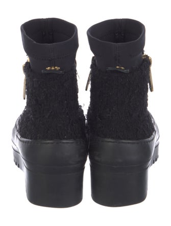 Chanel 2019 Interlocking CC Logo Combat Boots