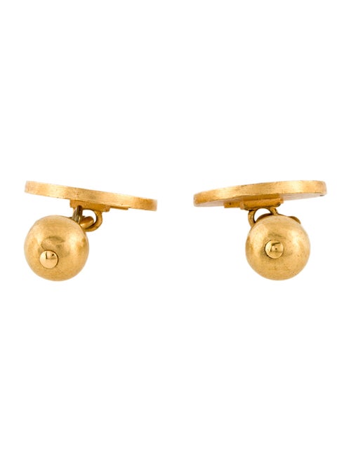 Chanel Vintage Enamel CC Cufflinks