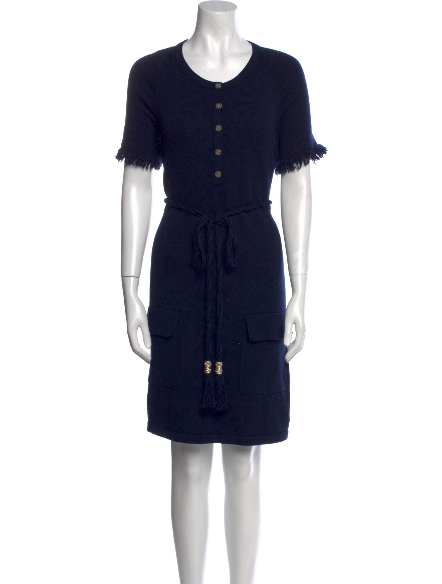 Chanel Cashmere Knee-Length Dress