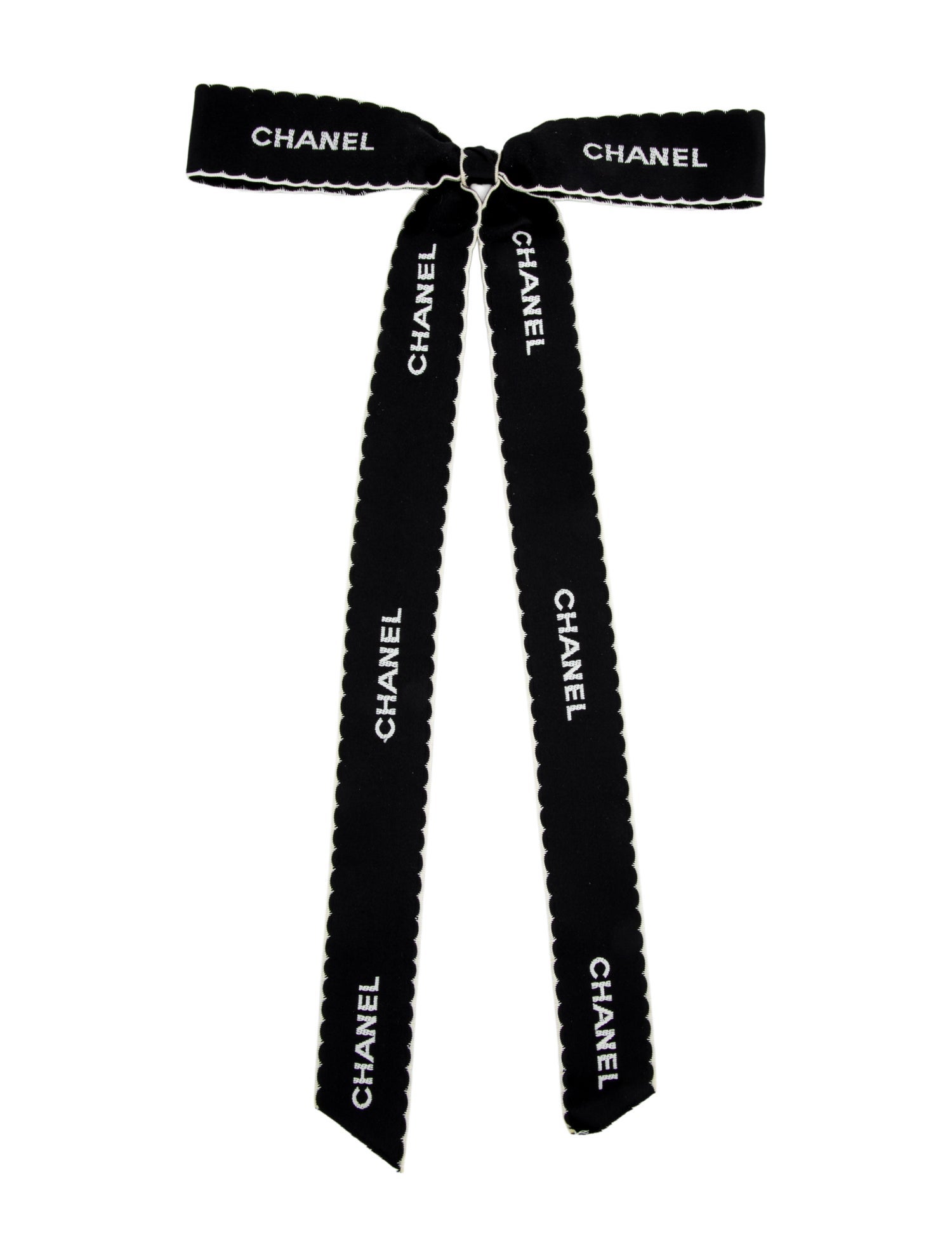 Chanel Vintage Oversized Logo Bow Brooch