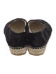 Chanel Interlocking CC Logo Velvet Espadrilles