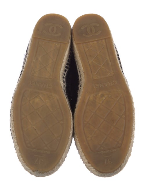 Chanel Interlocking CC Logo Velvet Espadrilles