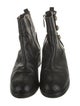Chanel Interlocking CC Logo Leather Moto Boots