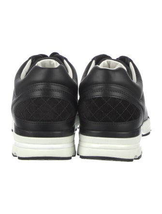 Chanel Interlocking CC Logo Leather Athletic Sneakers