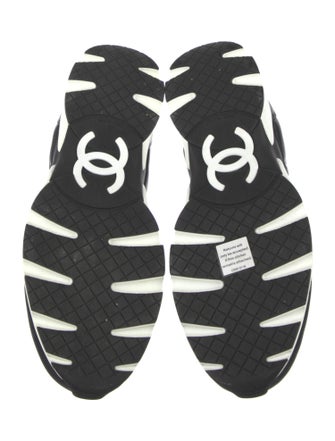 Chanel Interlocking CC Logo Leather Athletic Sneakers