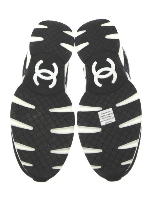 Chanel Interlocking CC Logo Leather Athletic Sneakers