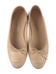 Chanel Interlocking CC Logo Leather Ballet Flats