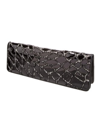 Chanel E/W Scales Patent Clutch