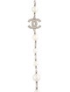 Chanel 2020 Faux Pearl & Strass CC Station Necklace