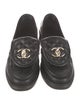 Chanel Interlocking CC Logo Leather Loafers
