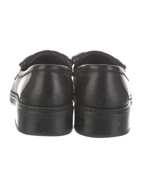 Chanel Interlocking CC Logo Leather Loafers