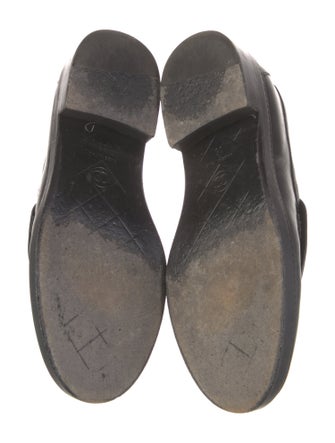 Chanel Interlocking CC Logo Leather Loafers