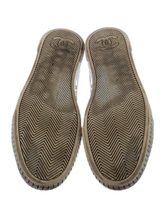 Chanel Interlocking CC Logo Leather Sneakers