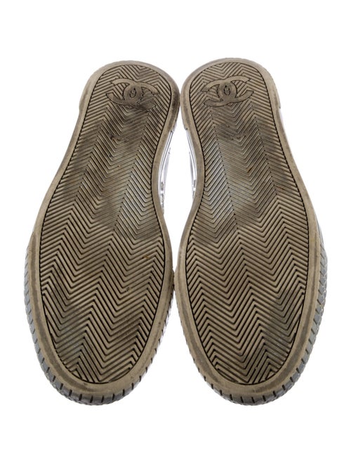 Chanel Interlocking CC Logo Leather Sneakers