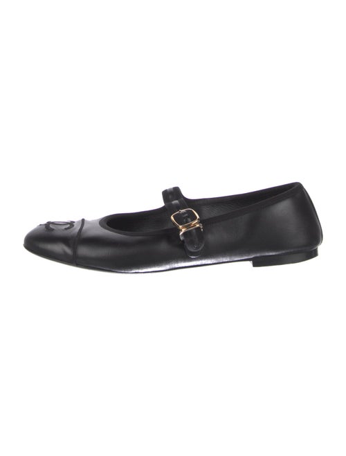 Chanel 2024 Interlocking CC Logo Mary Jane Flats
