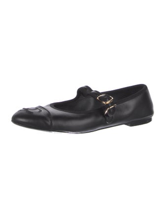 Chanel 2024 Interlocking CC Logo Mary Jane Flats