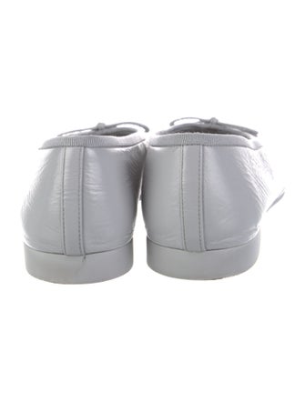 Chanel Interlocking CC Logo Leather Ballet Flats