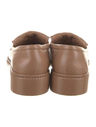 Chanel Interlocking CC Logo Leather Loafers