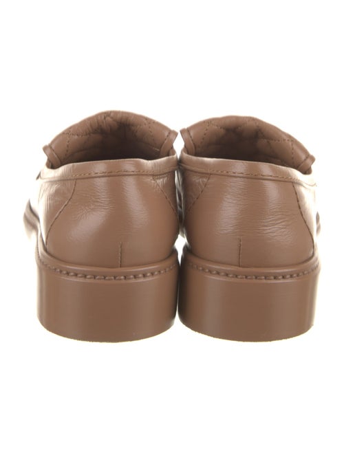 Chanel Interlocking CC Logo Leather Loafers