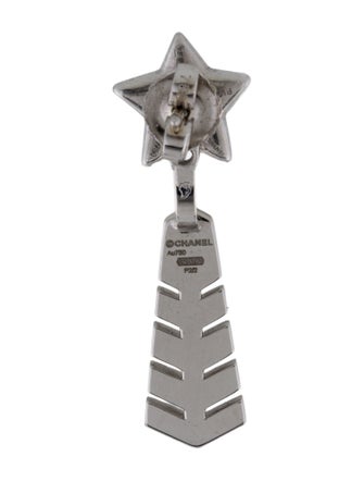 Chanel 18K Diamond Comète Chevron Convertible Drop Earring