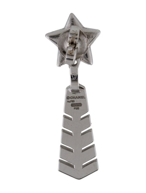 Chanel 18K Diamond Comète Chevron Convertible Drop Earring