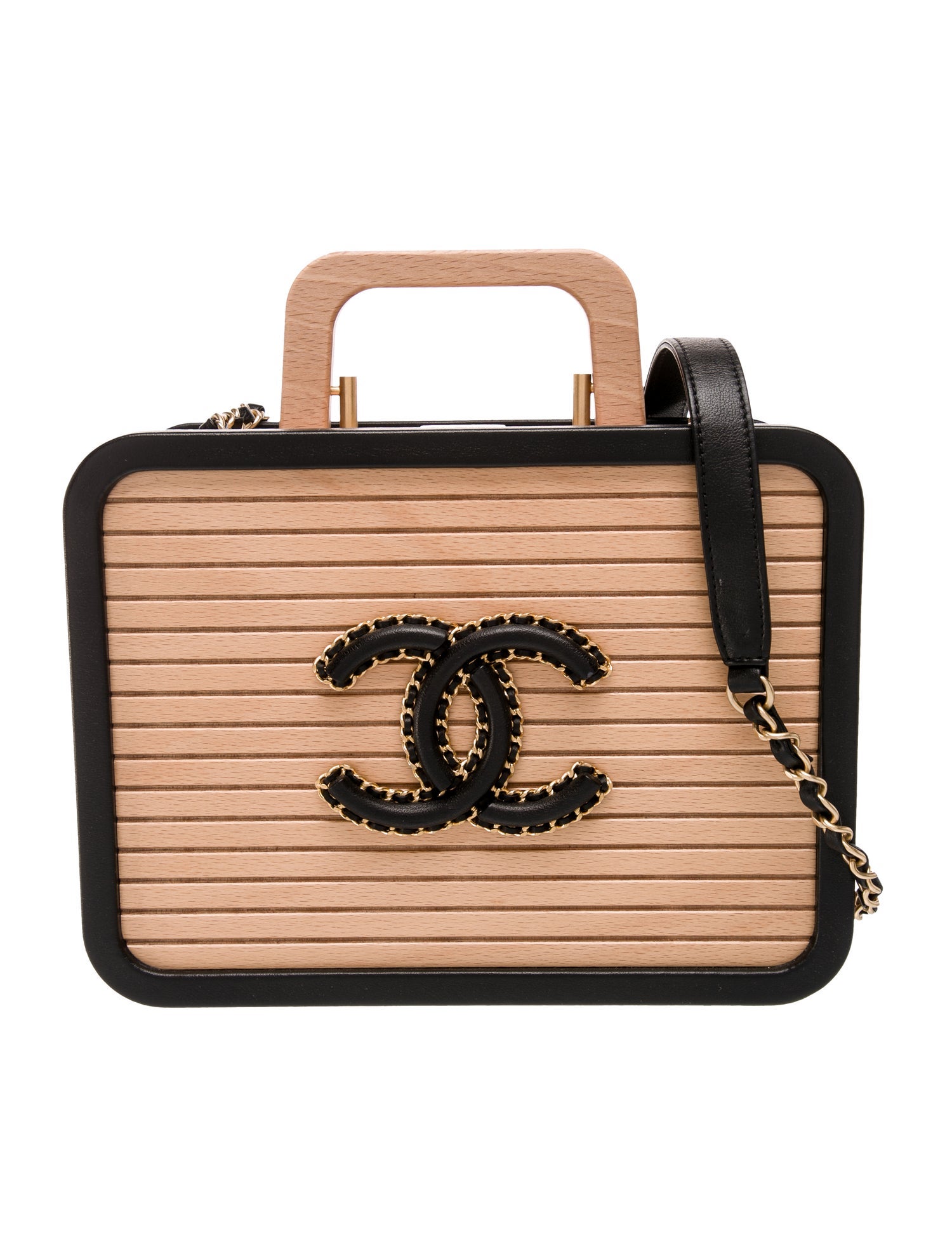 Chanel Small Beech Wood Vanity Case