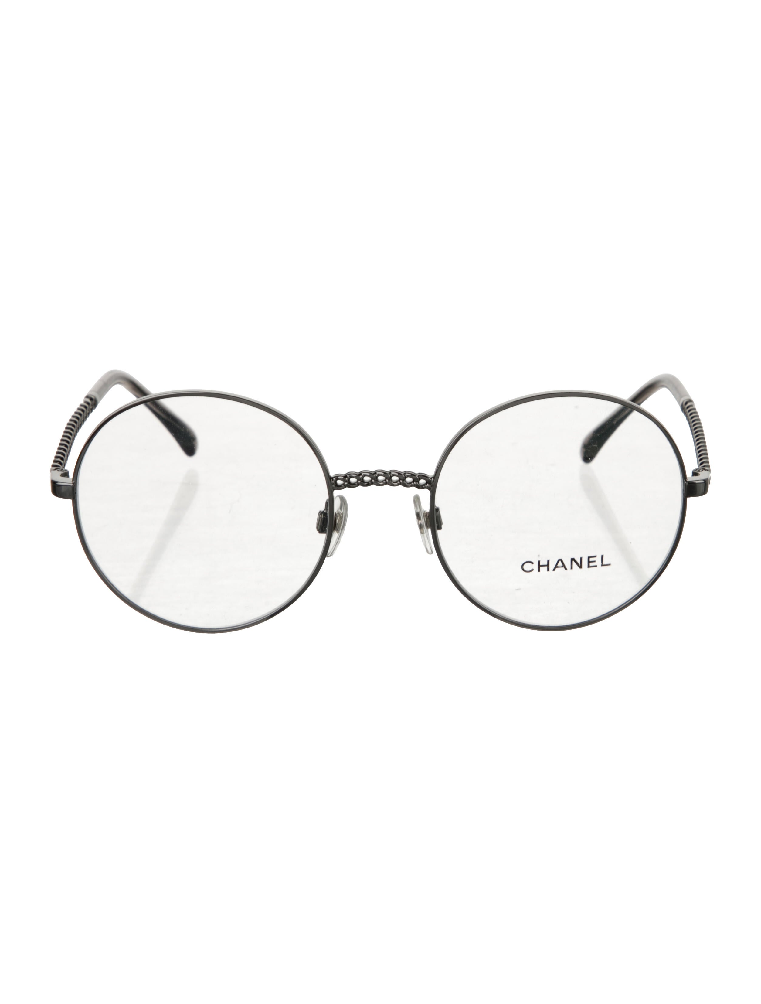 Chanel Interlocking CC Logo Round Eyeglasses