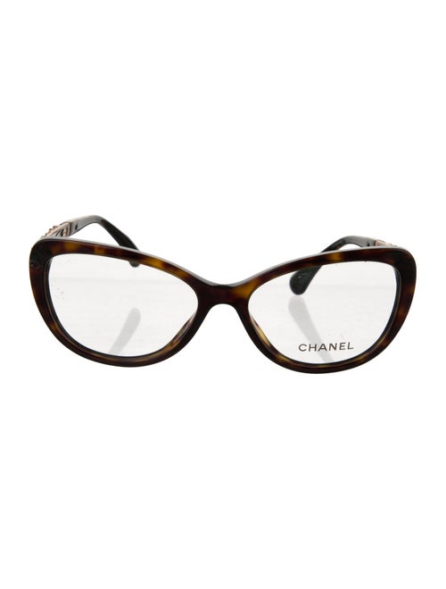 Chanel Interlocking CC Logo Cat-Eye Eyeglasses