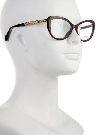Chanel Interlocking CC Logo Cat-Eye Eyeglasses