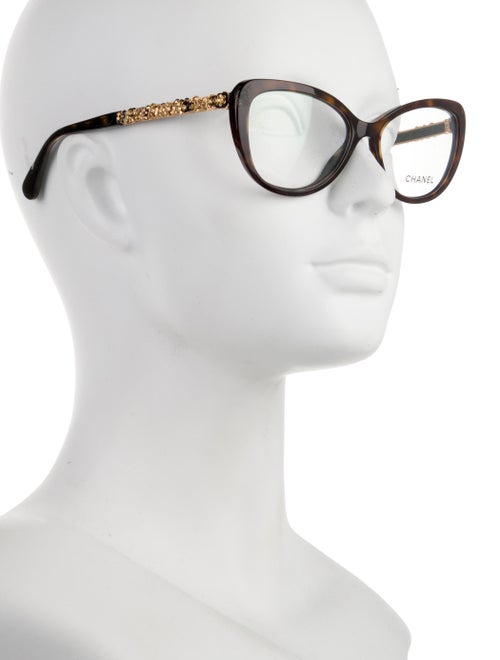 Chanel Interlocking CC Logo Cat-Eye Eyeglasses