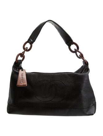 Chanel CC Wood Chain Hobo