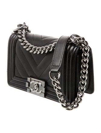 Chanel Small Chevron Boy Bag