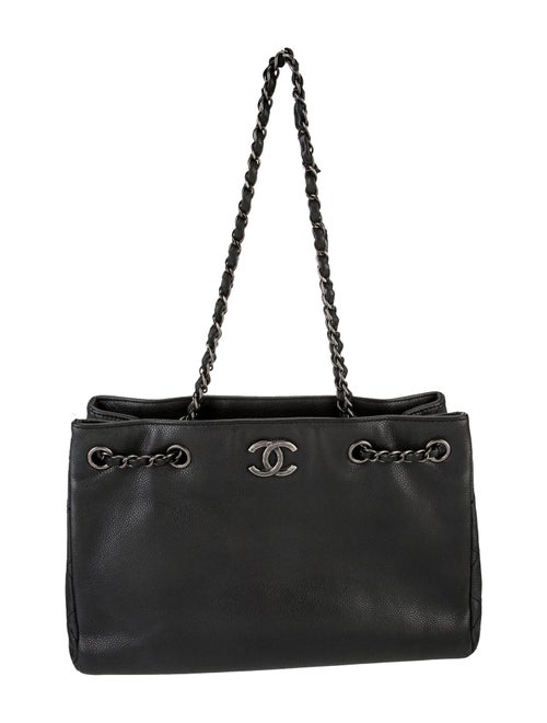 Chanel Medium Woven Chain Tote