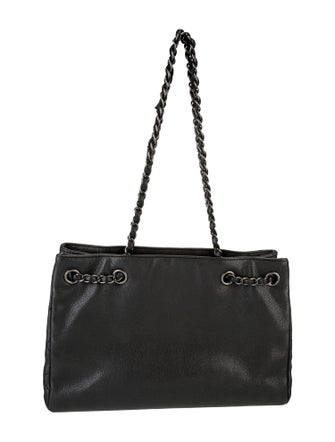 Chanel Medium Woven Chain Tote