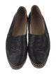 Chanel Interlocking CC Logo Leather Espadrilles