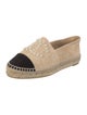 Chanel Interlocking CC Logo Suede Espadrilles